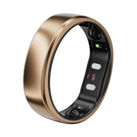 Inel inteligent RingConn Gen 2 Air - Dune Gold, mărimea 7 - baterie de 10 zile, monitorizare somn/stres/puls, rezistență la apă IP68, compatibil cu iOS și Android 1