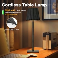 Riokko LED asztali lámpa érintésvezérlés RGB dimmer USB-C akkumulátor 4
