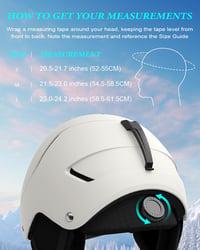 RIOROO Sísisak Férfiaknak Nőknek Állítható Méret Hőmérsékleti Párnák Snowboard - S, Eggshell white 4