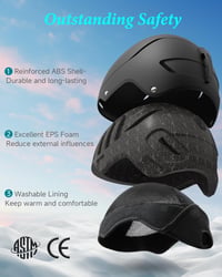RIOROO Sísisak Unisex Állítható Méret Szellőzés Fülvédő Snowboard 2