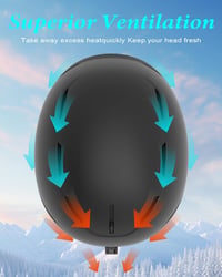 RIOROO Sísisak Unisex Állítható Méret Szellőzés Fülvédő Snowboard 3