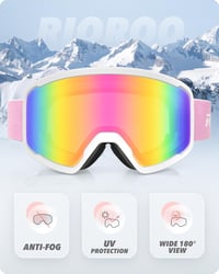 RIOROO Unisex Síszemüveg OTG Snowboard Szemüveg UV Védelem Szemüvegeseknek 2