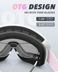 RIOROO Unisex Síszemüveg OTG UV Védelem Snowboard Szemüveg Szemüvegeseknek 4