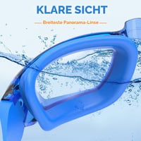 Plavecké okuliare RIOROO so širokými šošovkami, UV ochranou a antireflexnou vrstvou, s puzdrom zadarmo, na triatlon a letné športy, pre mužov aj ženy 3