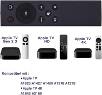 Riry Fejlett Apple TV Távirányító TV Vezérlő Funkcióval Apple TV4 és Apple TV4K 1/2/3 Generációhoz Univerzális Kompatibilitás 2