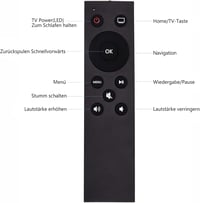 Riry Fejlett Apple TV Távirányító TV Vezérlő Funkcióval Apple TV4 és Apple TV4K 1/2/3 Generációhoz Univerzális Kompatibilitás 3