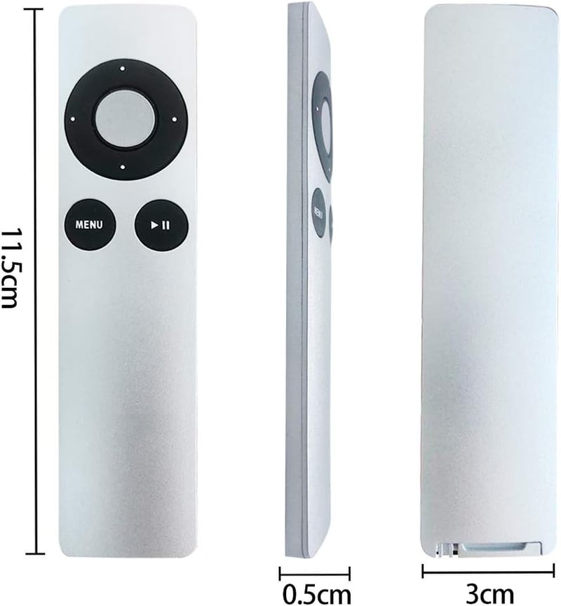 Riry Pótló Távirányító Apple TV-hez - Kompatibilis Apple TV 1 2 3 Modellekkel MC377L/A A1294 A1218 A1378 A1427 Környezetbarát