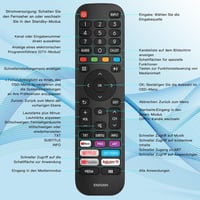Riry Távirányító Hisense EN2G30H/EN2A30 VIDAA LCD LED 4K UHD Smart TV-hez Helyettesítő Univerzális Távkapcsoló 5