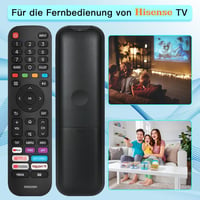 Riry Távirányító Hisense EN2G30H/EN2A30 VIDAA LCD LED 4K UHD Smart TV-hez Helyettesítő Univerzális Távkapcsoló 4