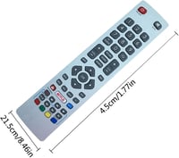 Riry Távirányító Sharp Aquos UHD 4K Smart TV-hez LC-32HG5141K LC-40UG7252K LC-40UI7352K LC-43CFG6002E Modellekhez 2