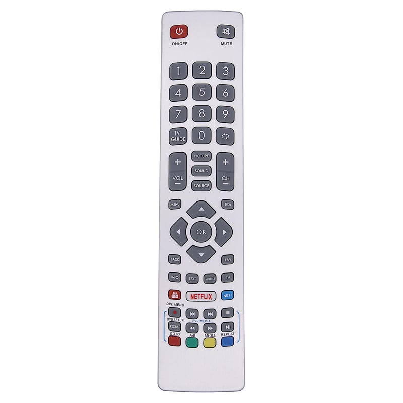 Diaľkový ovládač Riry pre Sharp Aquos UHD 4K Smart TV pre modely LC-32HG5141K, LC-40UG7252K, LC-40UI7352K, LC-43CFG6002E