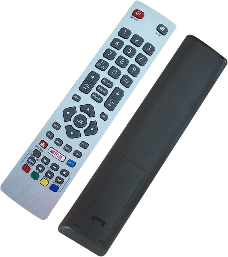 Riry Univerzális Távirányító Sharp Aquos TV-hez - 3D HD Smart TV Helyettesítő Távirányító LC-43CFG6002E LC-49CFG6001K LC-50UI7422E