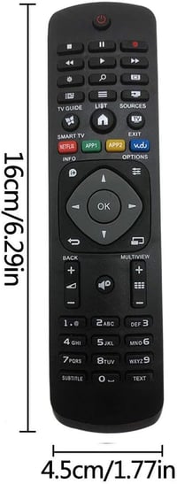 Riry Univerzális TV Távirányító MT-L1030 Philips LED LCD Televíziókhoz - Azonnal Használható Póttávirányító 2
