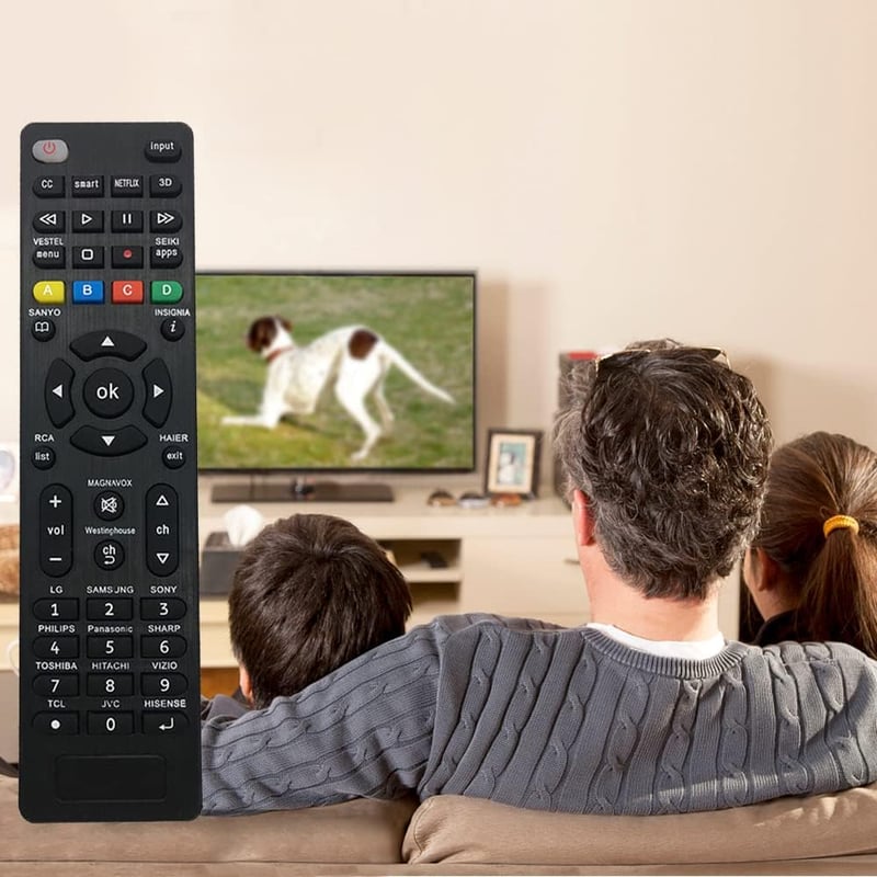 Riry Univerzális TV Távirányító Samsung Sony Philips Panasonic LG Sharp Hitachi Vizio TCL Toshiba Hisense Smart TV-hez Egyszerű Beállítás