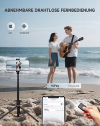RISEOFLE 180 cm hliníkový stojan na telefón a selfie tyč, výsuvný statív na smartfón s bezdrôtovým diaľkovým ovládačom, iPhone/Samsung/Android/ 4
