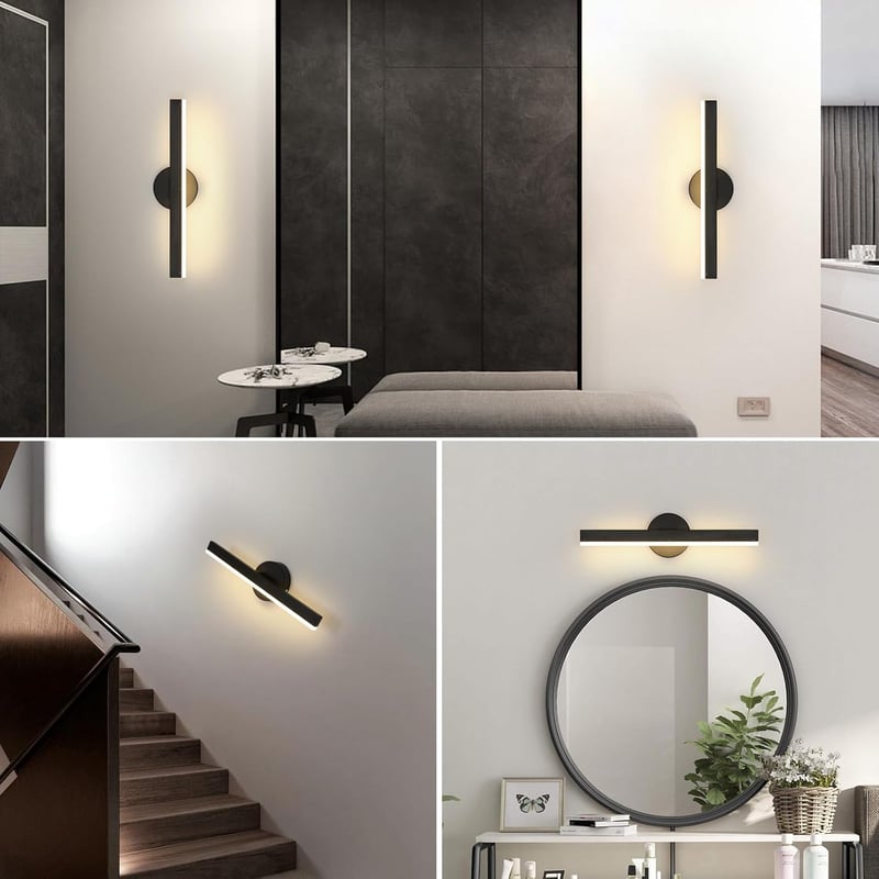 Riserva 12W LED fürdőszobai tükör lámpa, 300° forgatható fali lámpa 38cm