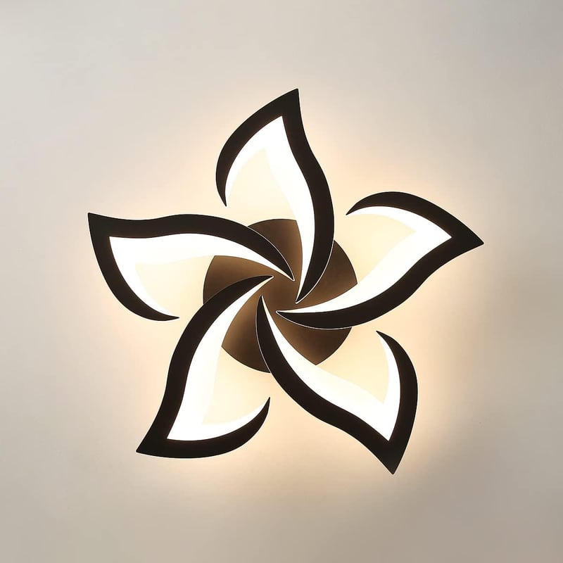Riserva 40W 4700LM Dimmable LED Mennyezeti Lámpa Távirányítóval, Virág Dizájn