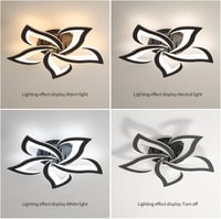 Riserva 40W 4700LM Dimmable LED Mennyezeti Lámpa Távirányítóval, Virág Dizájn 6