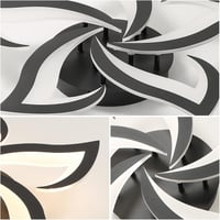 Riserva 40W 4700LM Dimmable LED Mennyezeti Lámpa Távirányítóval, Virág Dizájn 4
