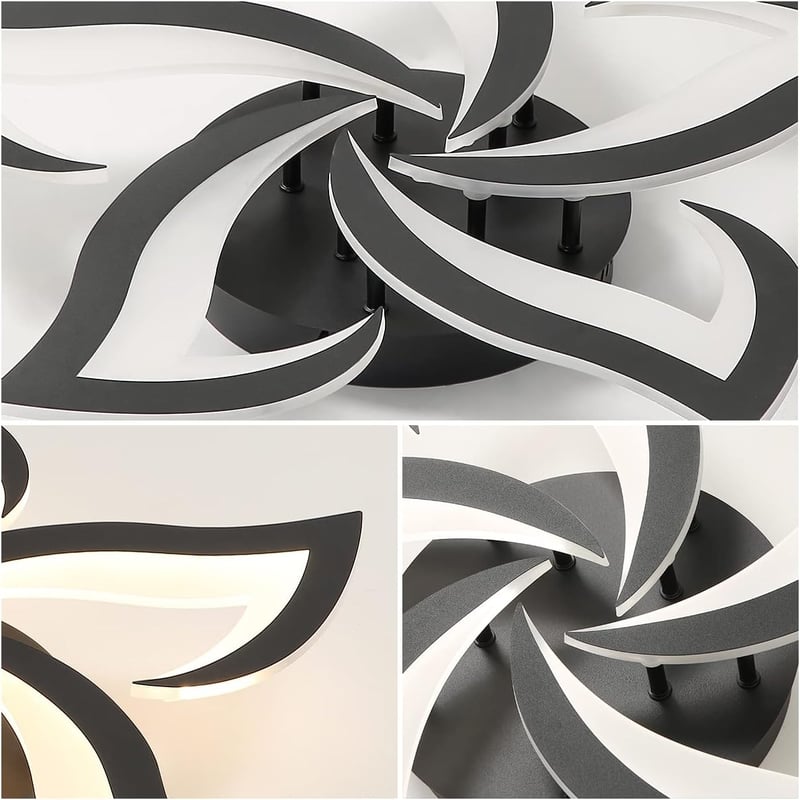 Riserva 40W 4700LM Dimmable LED Mennyezeti Lámpa Távirányítóval, Virág Dizájn