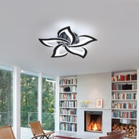 Riserva 40W 4700LM Dimmable LED Mennyezeti Lámpa Távirányítóval, Virág Dizájn 7