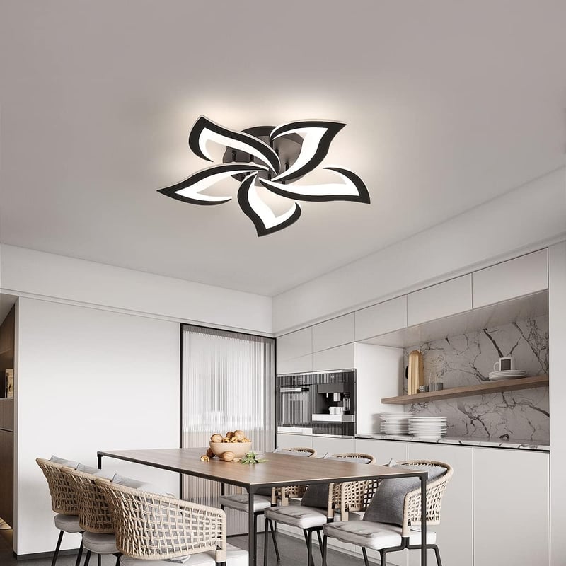 Riserva 40W 4700LM Dimmable LED Mennyezeti Lámpa Távirányítóval, Virág Dizájn
