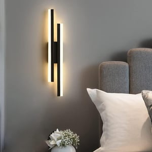 Nástenné LED svietidlo Riserva 16W, 1800 lm, 3000K teplá biela, 40 cm – čierne