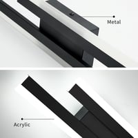 Riserva LED fali lámpa 16W 1800 lm modern fekete 40 cm 3