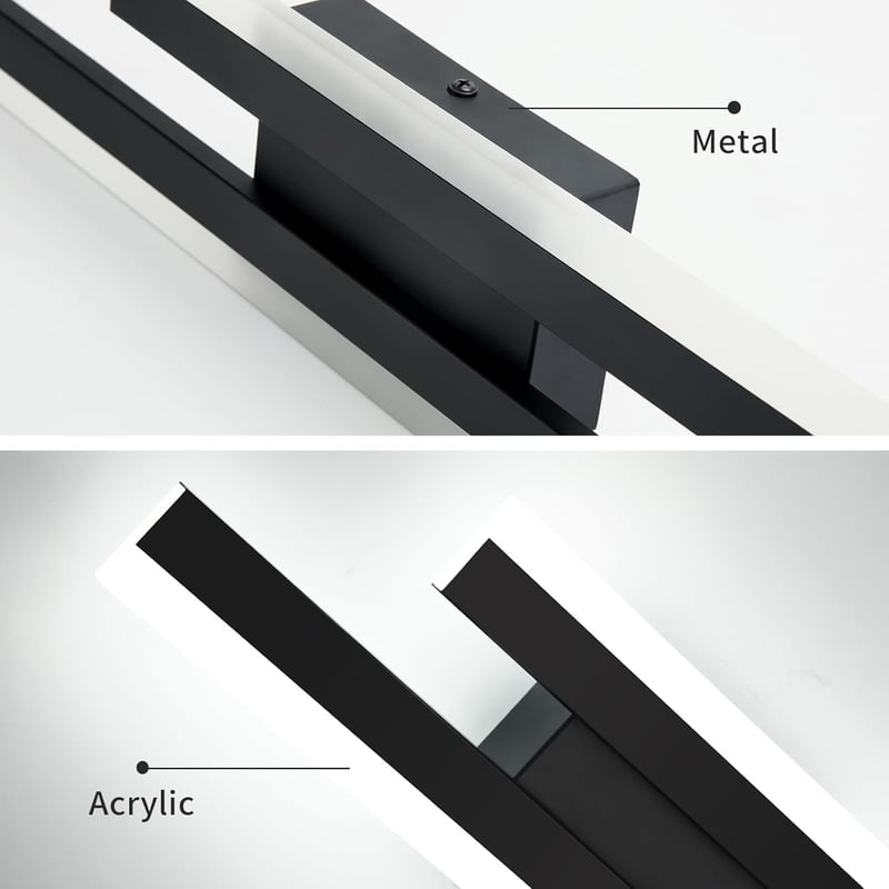 Riserva LED fali lámpa 16W 1800 lm modern fekete 40 cm