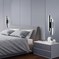 Riserva LED fali lámpa 16W 1800 lm modern fekete 40 cm 5