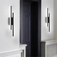 Riserva LED fali lámpa 16W 1800 lm modern fekete 40 cm 2