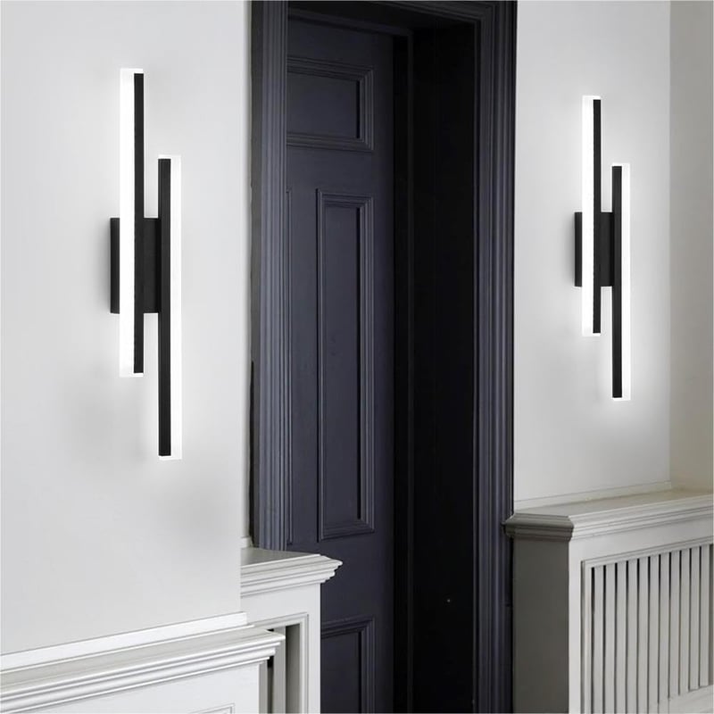 Riserva LED fali lámpa 16W 1800 lm modern fekete 40 cm