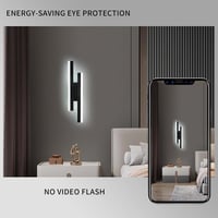 Riserva LED fali lámpa 16W 1800 lm modern fekete 40 cm 8