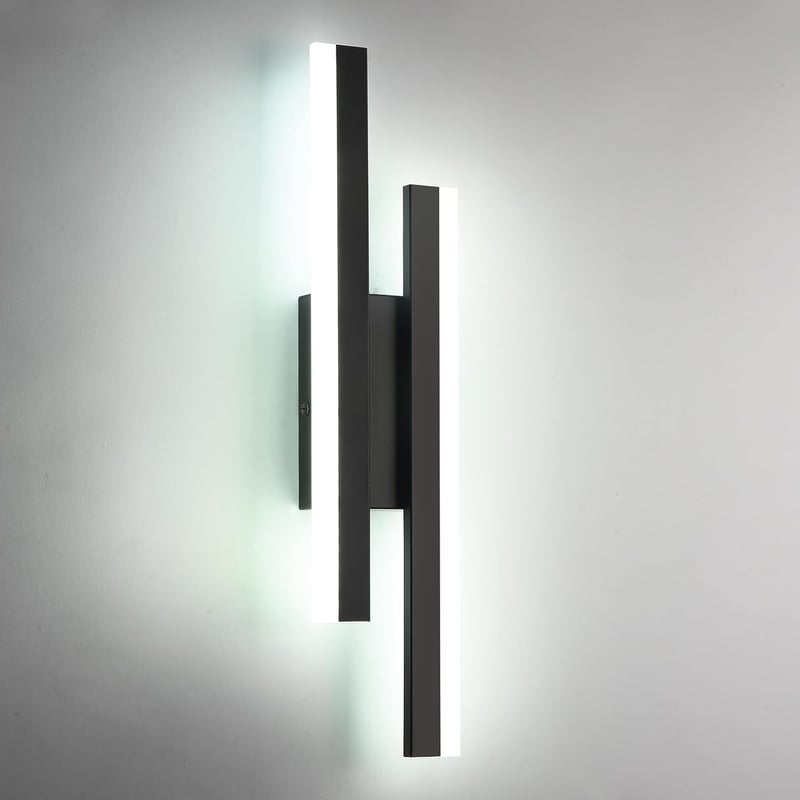 Riserva LED fali lámpa 16W 1800 lm modern fekete 40 cm