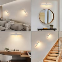Riserva LED fürdőszobai tükör lámpa 12W, 300° forgatható, meleg fehér 3