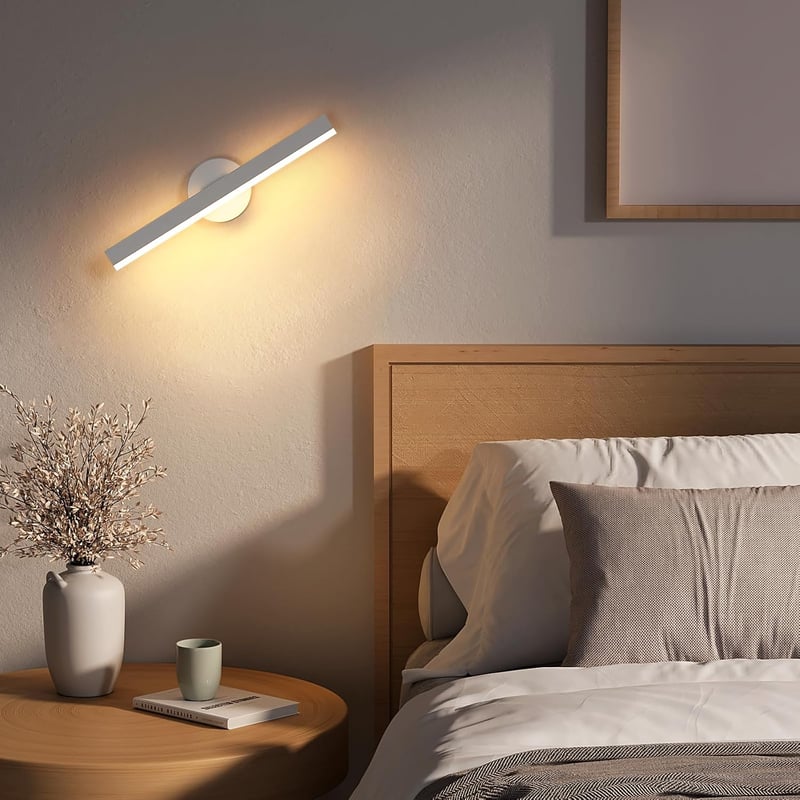 Riserva LED fürdőszobai tükör lámpa 12W, 300° forgatható, meleg fehér