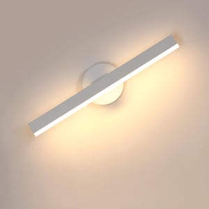 Nástenné LED svietidlo Riserva 12W, otočné o 300°, 3000K teplá biela - biele