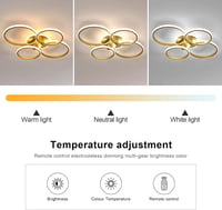 Riserva LED Mennyezeti Lámpa Dimmelhető Távirányítóval 39W Kerek Fehér 3000-6500K 4