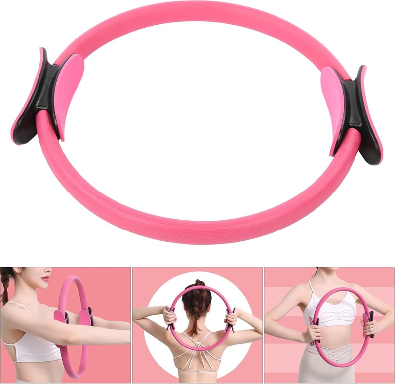RiToEasysports Yoga Ring Pilates Kör Fitness Karika Testformálás Rózsaszín