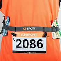 RJ-Sport rajtszámtartó öv triatlonhoz 6 gélzsebbel 8