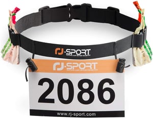 RJ-Sport rajtszámtartó öv triatlonhoz 6 gélzsebbel