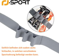 RJ-Sport rajtszámtartó öv triatlonhoz 6 gélzsebbel 4