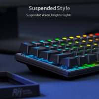 RK ROYAL KLUDGE G68 Mechanikus Gamer Billentyűzet - 65% Kompakt, RGB, Vezeték Nélküli/Bluetooth/USB, Hot-Swap, Piros Kapcsoló, Fekete 5