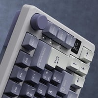 RK ROYAL KLUDGE M75 Vezeték Nélküli Mechanikus Gamer Billentyűzet, 75% TKL, RGB, QWERTZ, OLED Kijelző, Hot-Swap Brown Switch, Lila 8