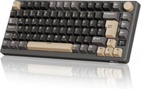 RK ROYAL KLUDGE M75 75% TKL Mechanikus Gamer Billentyűzet, RGB Háttérvilágítás, OLED Kijelző, Hot-Swap Brown Switch, Vezeték Nélküli/Bluetoo 1