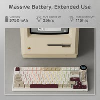 RK ROYAL KLUDGE N80 Mechanikus Billentyűzet 75% Wireless Bluetooth USB-C Brown Switch 7