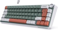 RK ROYAL KLUDGE R65 Gamer Billentyűzet 60% Elrendezés, Vezeték Nélküli Bluetooth/2.4G/USB-C, RGB Háttérvilágítás, Hot-Swap Creamy Kapcsolók, 1