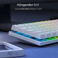 RK ROYAL KLUDGE RK G68 Wireless Mechanikus Billentyűzet 65% RGB Gaming Kék Switch 5