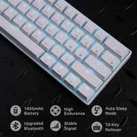 RK Royal Kludge RK61-US 60% Mechanikus Billentyűzet Vezeték Nélküli Bluetooth USB 5