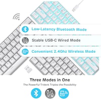 RK Royal Kludge RK61-US 60% Mechanikus Billentyűzet Vezeték Nélküli Bluetooth USB 2